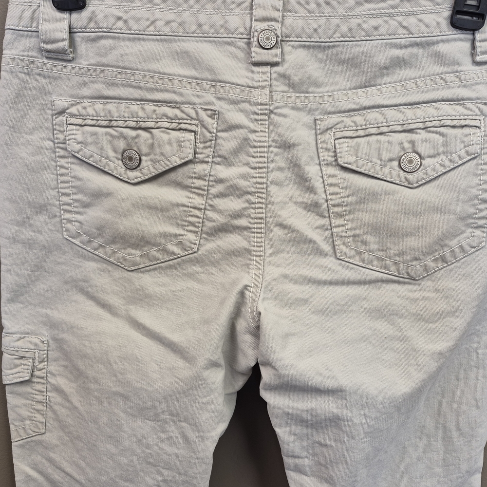 Real Y2K Aeropostale Cargo Pants Beige Low Rise 9/10 - Picture 4 of 6